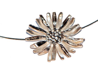 Link to Fine Silver Daisy PendantJewellery