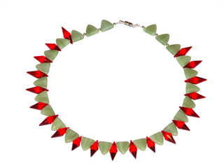 Link to Reworked Vintage Glass and Sterling Silver NecklaceJewellery