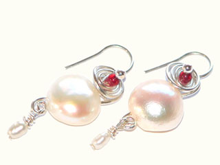Link to Freshwater Button Pearl EarringsJewellery